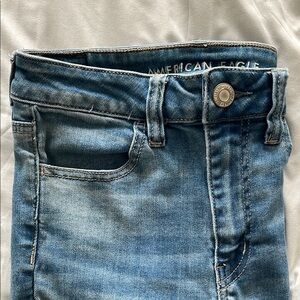 American Eagle Outfitters Blue Skinny Jeans Vintage-Inspired Medium Wash